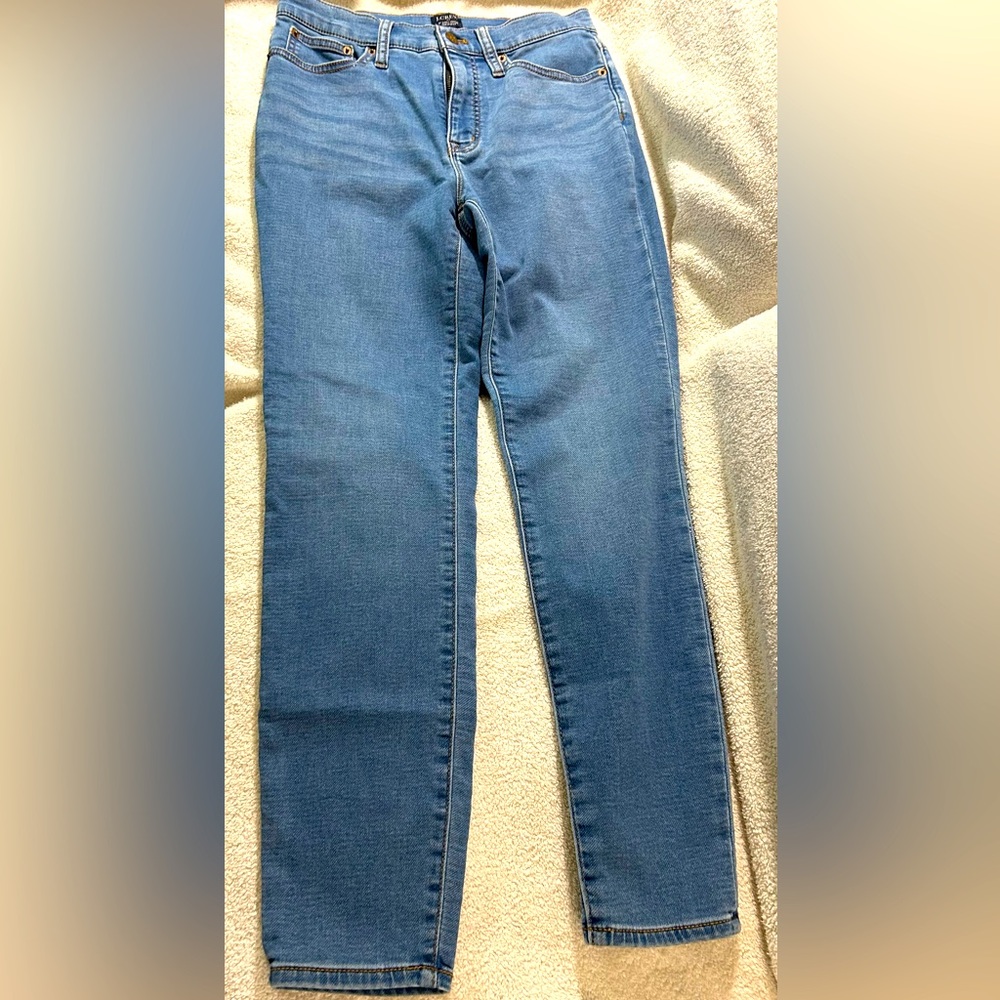 SALE! J. Crew Mid Rise Skinny Jeans Re-Imagined Eco Fr. Line Size 28 Waist EUC